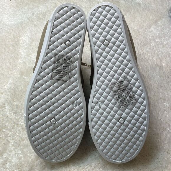 Outwoods Taupe Perforated Wedge Sneakers Zip-Up Ankle Boots Woman’s Sz 6 - Picture 5 of 7